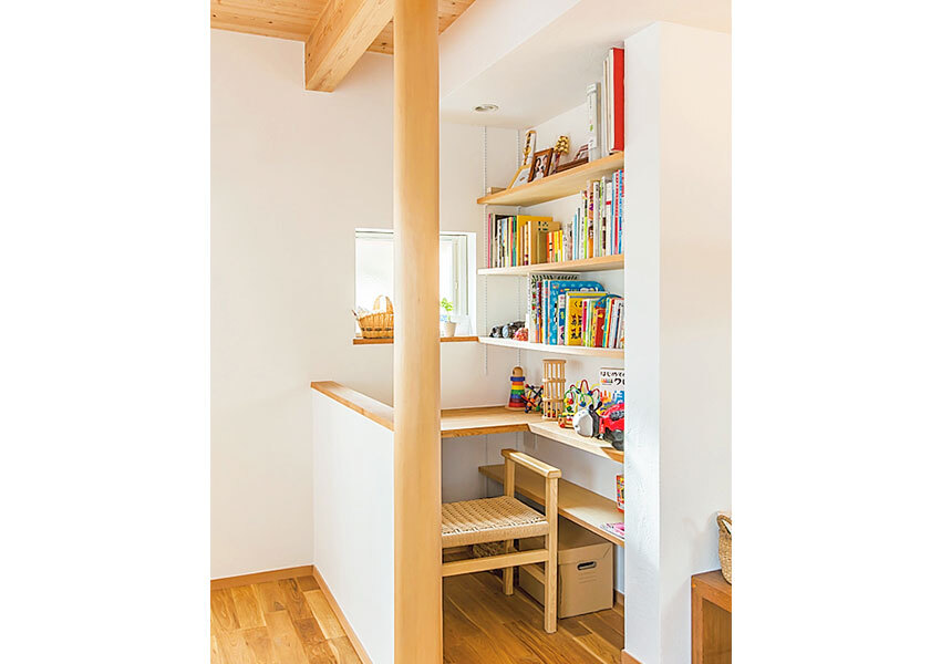 ミニ書斎付きのワークスペース