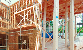 プランニングの自由度が高い木造軸組み工法(在来工法)