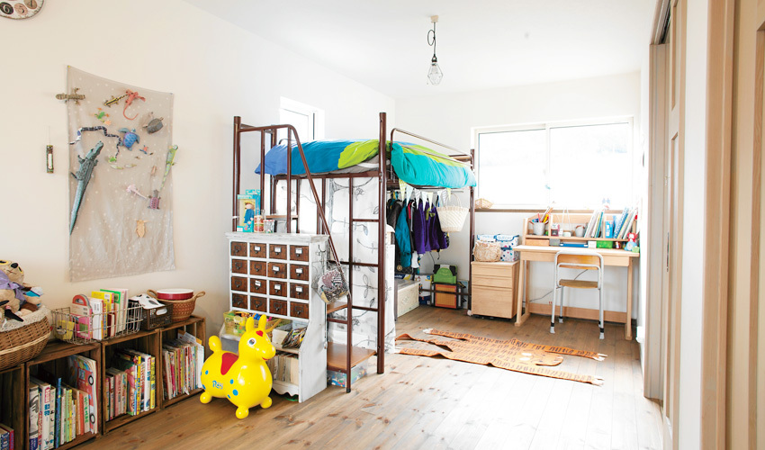 のびのびと遊べる子供部屋