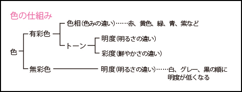 色の仕組み　説明画像