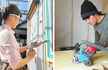 石膏ボード貼り