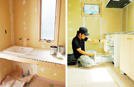 キッチン組み立て