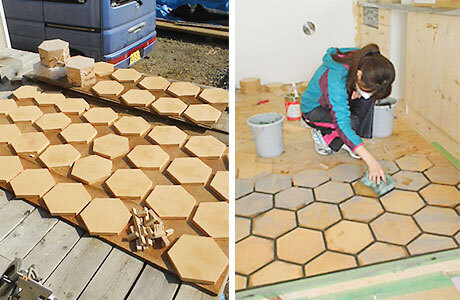 有料レクチャータイル貼り