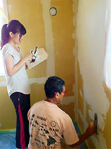 しっくいの塗り方