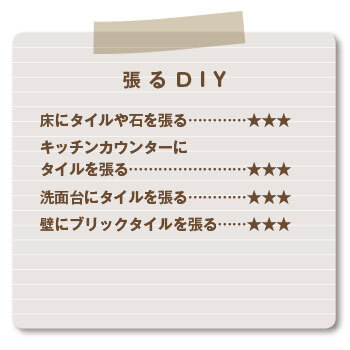 張るDIY難易度