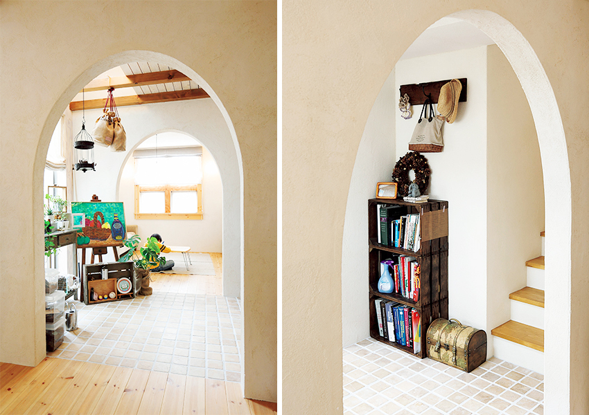 グリーンが映えるナチュラルな空間のコンサバトリー