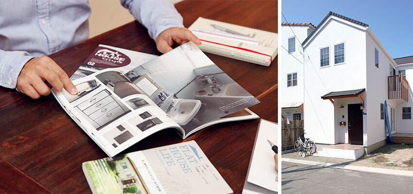 米軍ハウスの設計を参考にしている井上さん