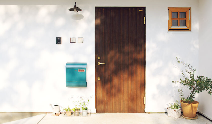 印象的なエントランス