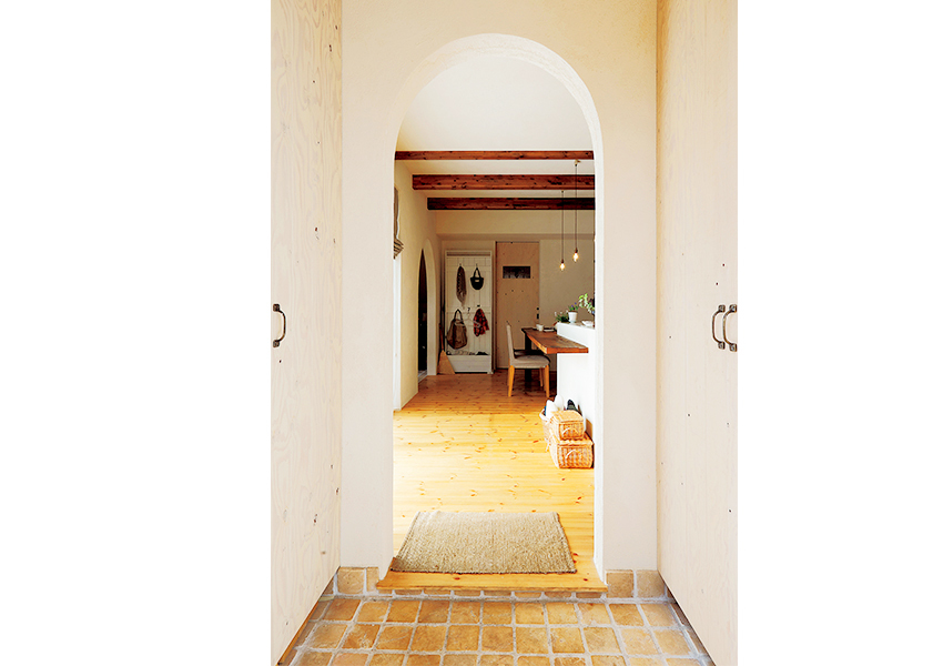 玄関ホールのない玄関