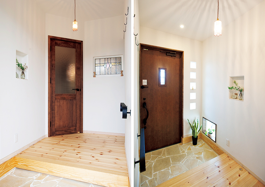 広々とした玄関