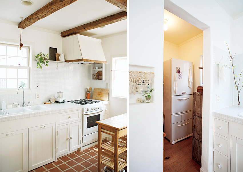 素材感にこだわったオリジナルのキッチン