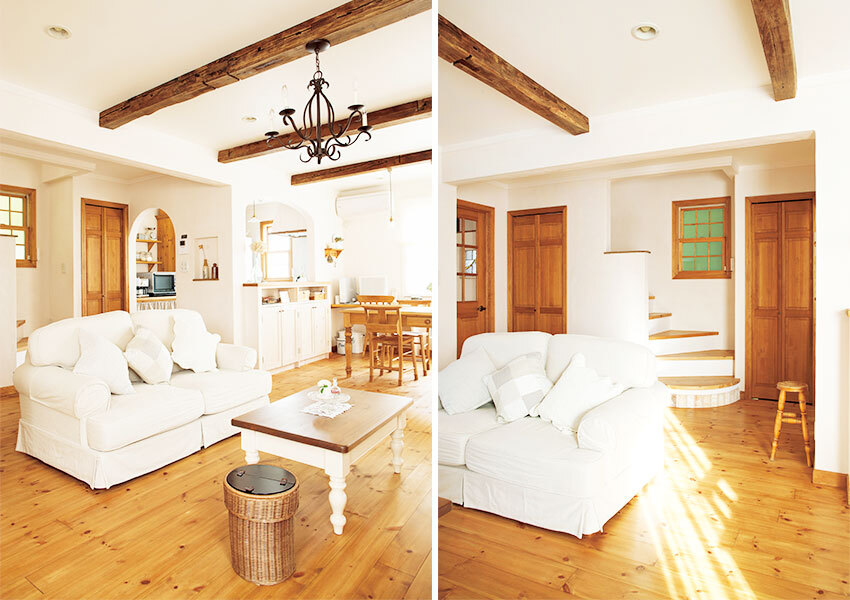 階段が設けられたリビング