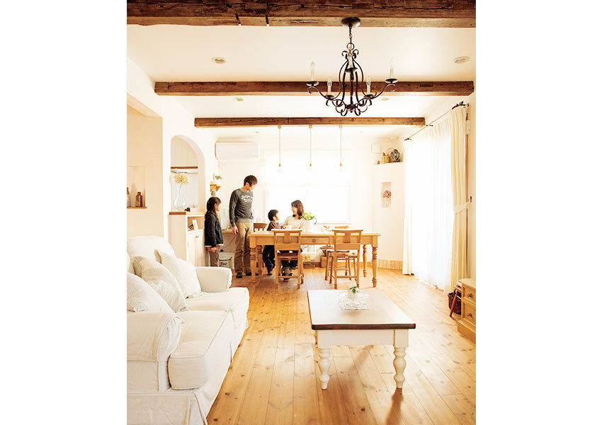 パイン材で仕上げたLD