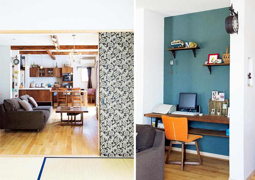 LDKの中にありながら独立した雰囲気のPCコーナー