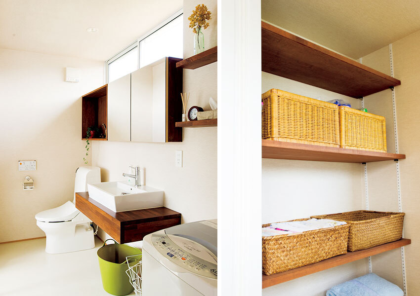 ホテルのような空間のサニタリー