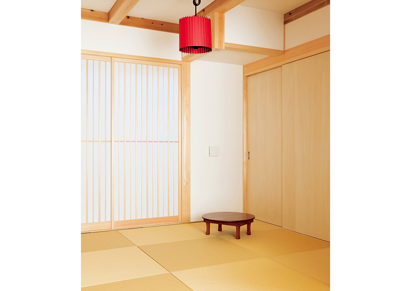 和紙畳を採用した和室