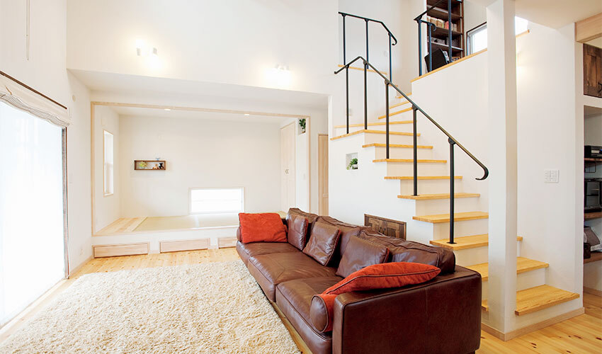 リビングの延長に和室を設置