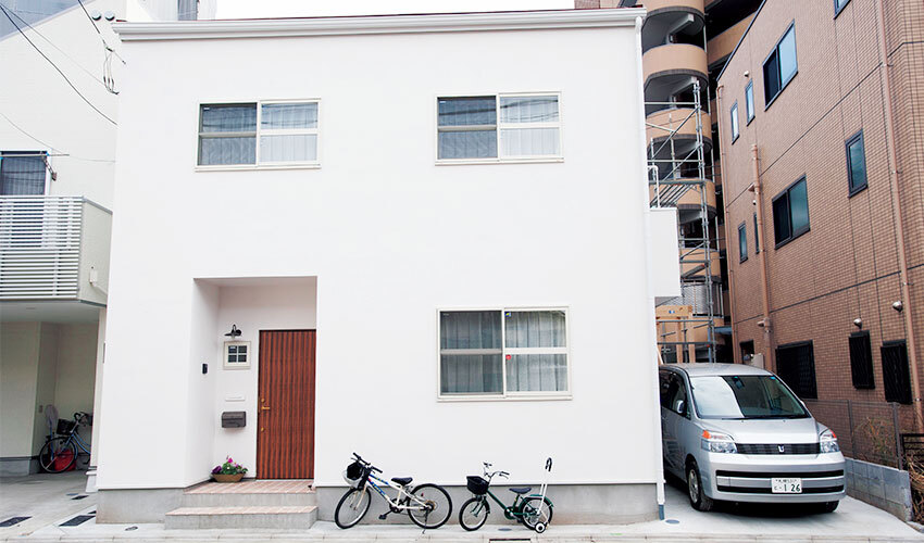 愛らしいファサードを実現した外観