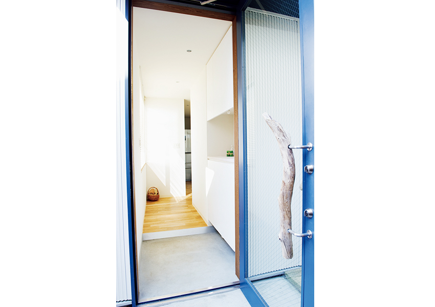 ガラス製の玄関扉