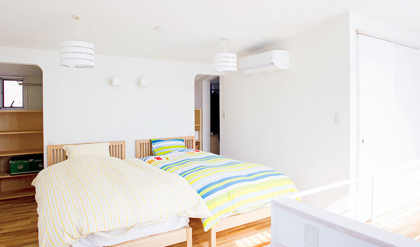 2分割できる設計の子供部屋