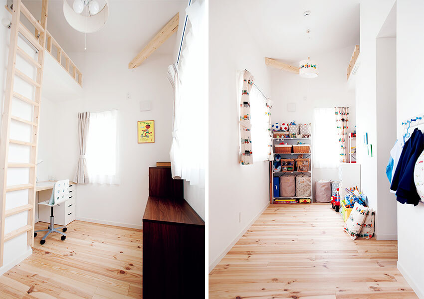 ロフト付きの子ども部屋