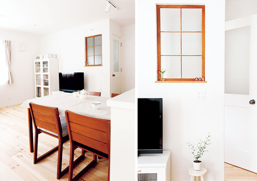 玄関ホールとつながるLD