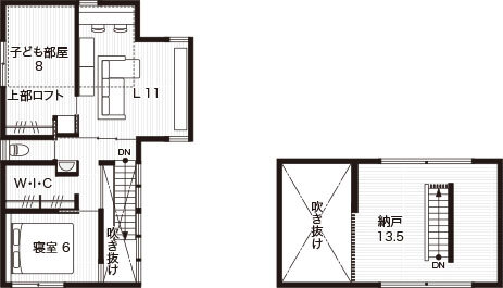 Iさん宅の間取り図