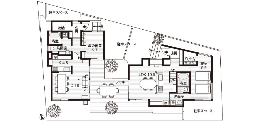 Nさん宅の間取り図