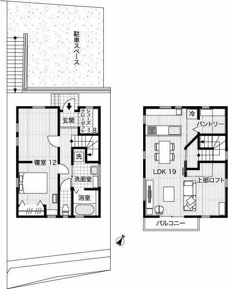南邸 間取りイラスト