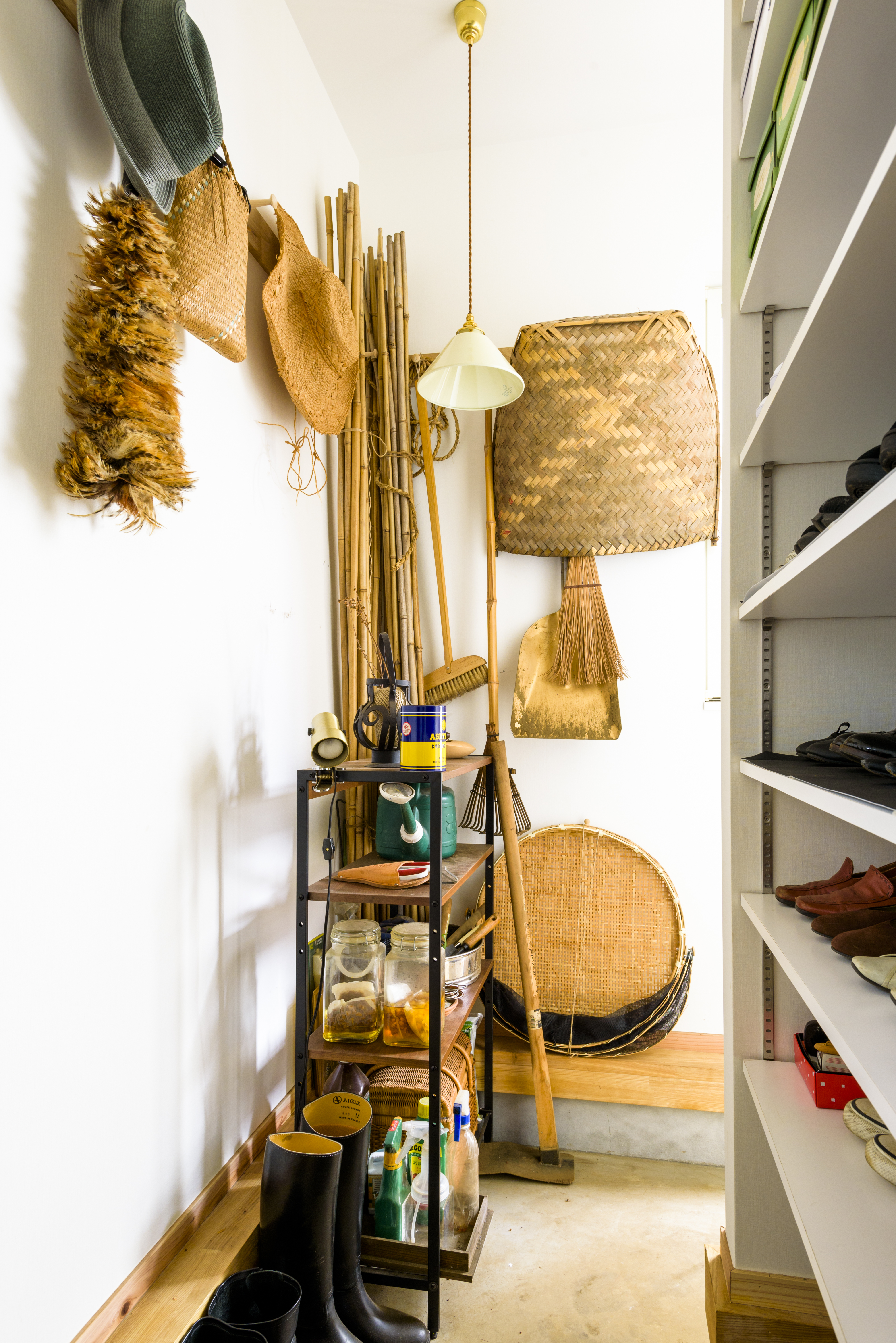 オープン収納の玄関