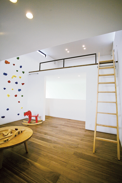 カラフルなホールドをつけてボルダリングのボールド