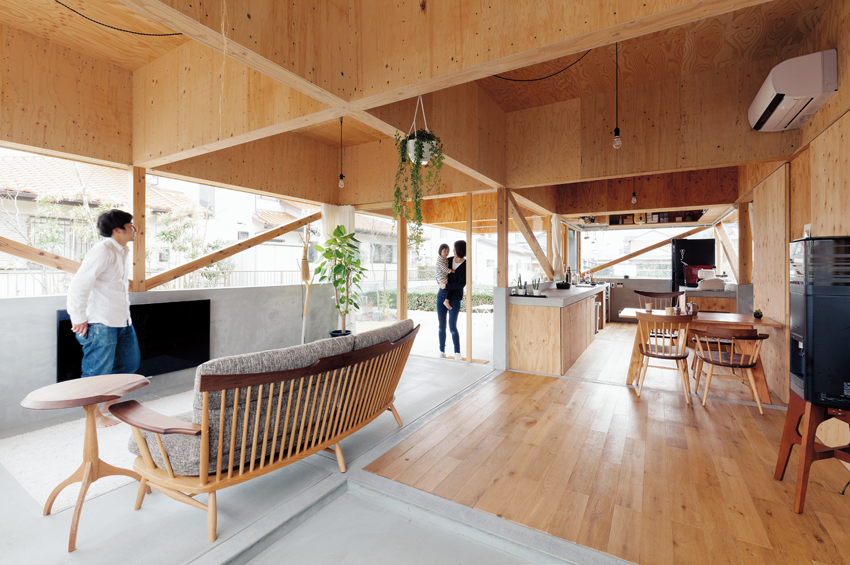 自然をたっぷり感じられるLDK