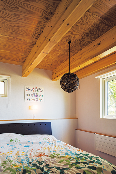 天井が低い寝室